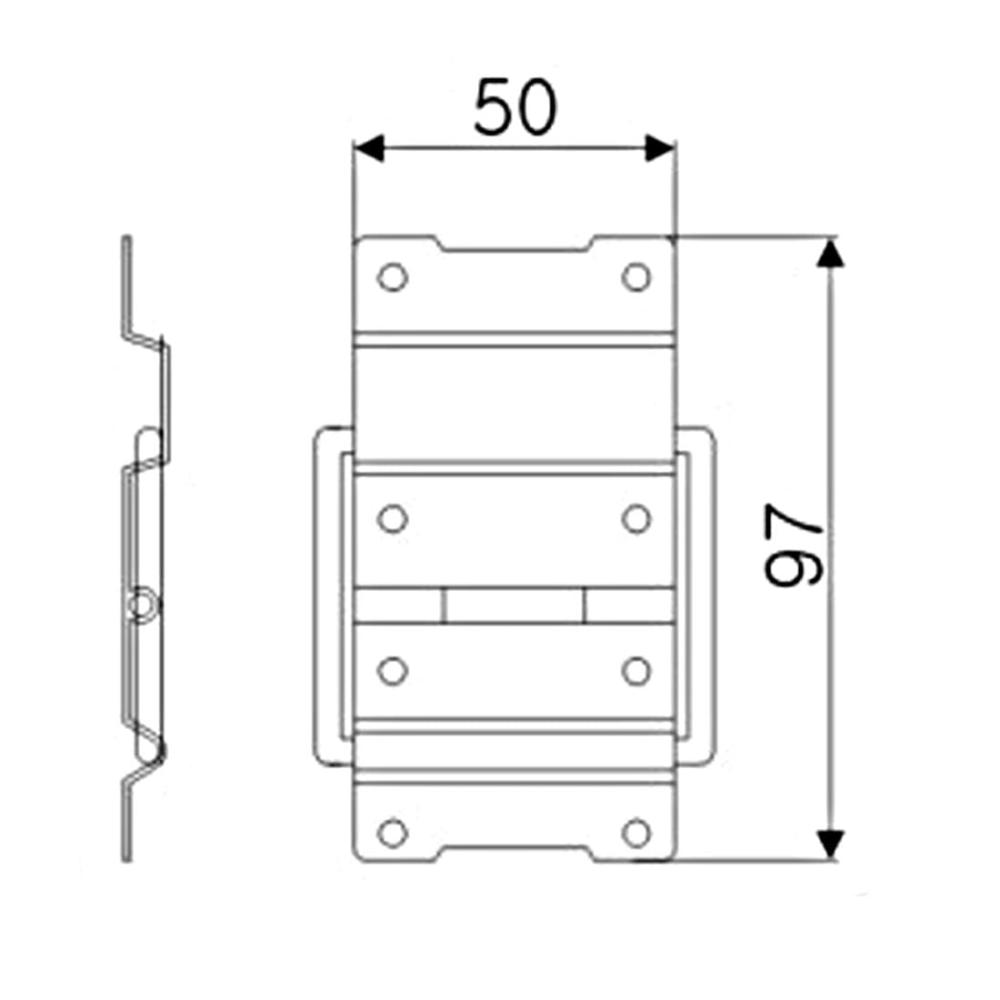 Argola metálica de dobradiça Tagg PART-TGD001C