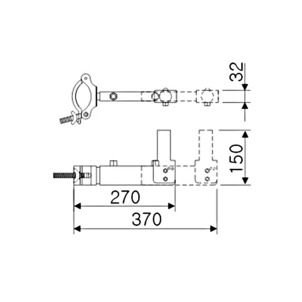 Suporte com algema Tagg TGS006A