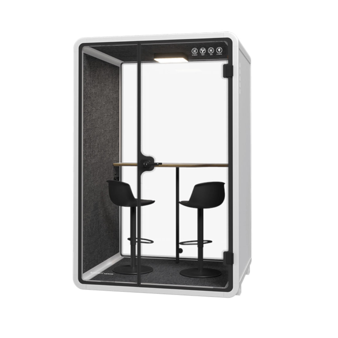 Cabine Acústica Média Deep Gray QROOM STRG2S