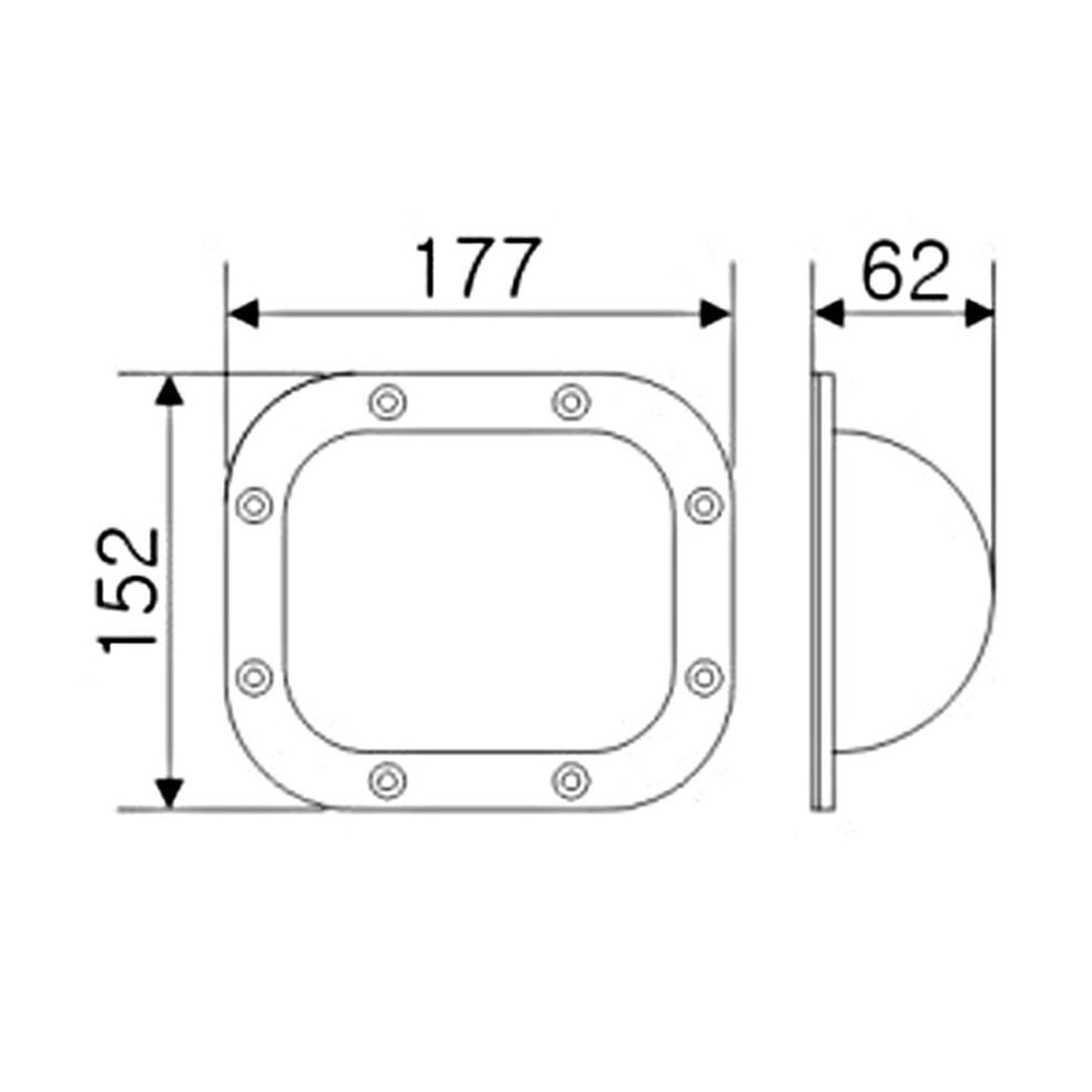 Descanso Para Rodízio Grande 177x152mm Preto Tagg TGR010P