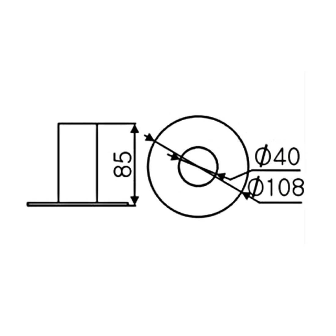 Copo De Metal Para Caixa Acústica 108 x 85mm Tagg TGS003P